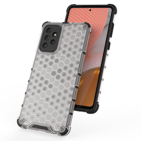 Honeycomb etui pancerny pokrowiec z żelową ramką Samsung Galaxy A72 4G czarny