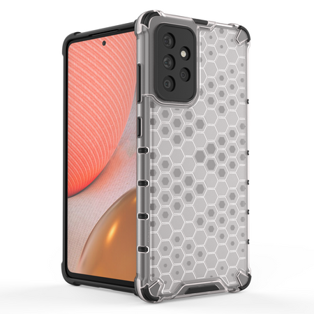 Honeycomb etui pancerny pokrowiec z żelową ramką Samsung Galaxy A72 4G czarny