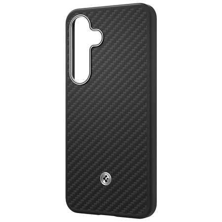 Etui Samsung Spigen Enzo Aramid Magnet do Galaxy S25 czarno-srebrny