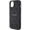 Etui Guess 4G Collection Leather Metal Logo MagSafe na iPhone 14 / 15 / 13 - czarne