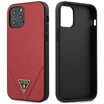 Guess GUHCP12LVSATMLRE iPhone 12 Pro Max 6,7" czerwony/red hardcase Saffiano