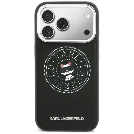 Etui Karl Lagerfeld Point & Choupette    Sketch MagSafe do iPhone 17 Pro czarny