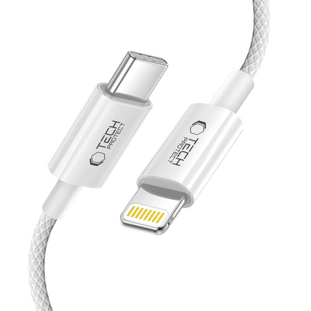 TECH-PROTECT KABEL DO LIGHTNING DO IPHONE 11 12 13 14 27W 100CM CHŁODNY