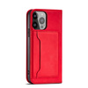Magnet Card Case etui do iPhone 13 pokrowiec portfel na karty kartę podstawka czerwony