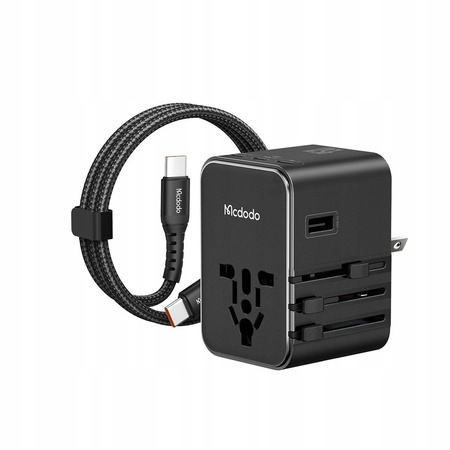MCDODO 2W1 ŁADOWARKA ADAPTER PODRÓŻNY PRZEJŚCIÓWKA ANGIELSKA UK EU US 45W