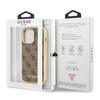 Guess GUHMP13LG4GB iPhone 13 Pro / 13 6,1" brązowy/brown hard case 4G Collection Magsafe