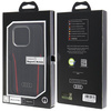 Audi Genuine Leather MagSafe iPhone 15 Pro 6.1 czarno-czerwony/black-red hardcase AU-TPUPCMIP15P-R8/D3-RD