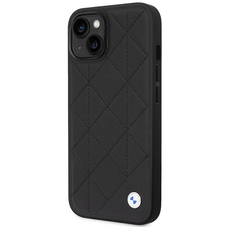 Etui BMW BMHCP14S22RQDK na iPhone 14 - czarne Leather Quilted