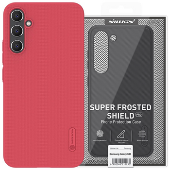 Etui Nillkin Super Frosted Shield do Samsung Galaxy A15 5G sztywny pokrowiec - czerwony