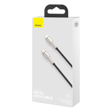 BASEUS KABEL USB-C DO DO LIGHTNING 20W DO IPHONE 12 13 14 0,25M SZYBKI