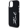 KARL LAGERFELD ETUI POKROWIEC DO IPHONE 15 Z SILICONE I METALOWYM LOGO