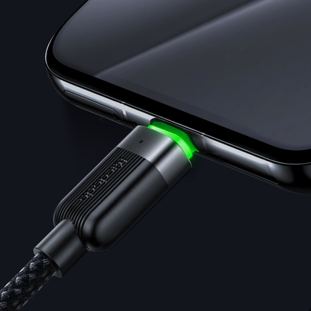 MCDODO KABEL USB-C SZYBKIE ŁADOWANIE DO SAMSUNG XIAOMI TYP C 6A 100W 1M LED