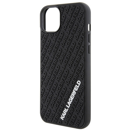 KARL LAGERFELD POKROWIEC DO IPHONE 15 PLUS 14 PLUS 6.7 HARDCASE RUBBER LOGO