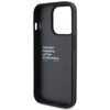 Etui BMW Leather Carbon na iPhone 15 Pro - czarne