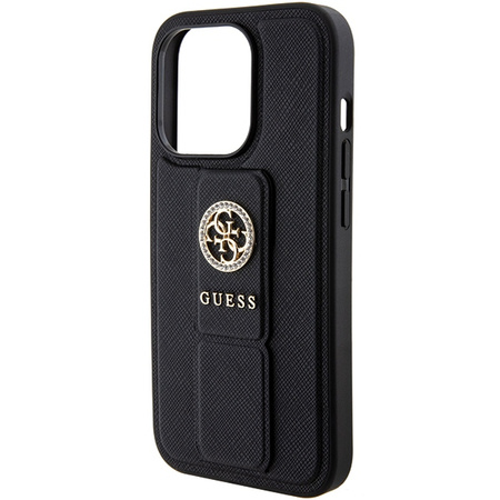 GUESS ETUI HARDCASE GRIP STAND 4G DO IPHONE 15 PRO MAX 6.7 SAFFIANO STRASS