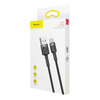 Baseus Cafule Cable wytrzymały nylonowy kabel przewód USB / USB-C QC3.0 3A 1M czarno-szary (CATKLF-BG1)