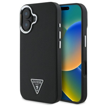 GUESS ETUI DO IPHONE 16 PLUS 6.7 HARDCASE Z DO MAGSAFE GRINED TRIANGLE