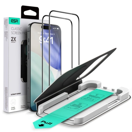 ESR SZKŁO HARTOWANE ULTRAFIT TEMPERED GLASS 2-PACK DO IPHONE 17 PRO MAX