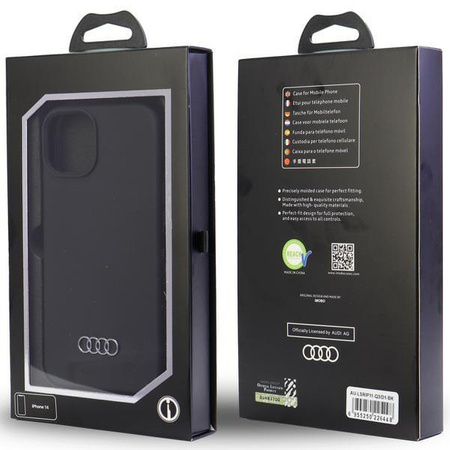 Etui Audi Silicone Case na iPhone 11 / Xr - czarne AU-LSRIP11-Q3/D1-BK