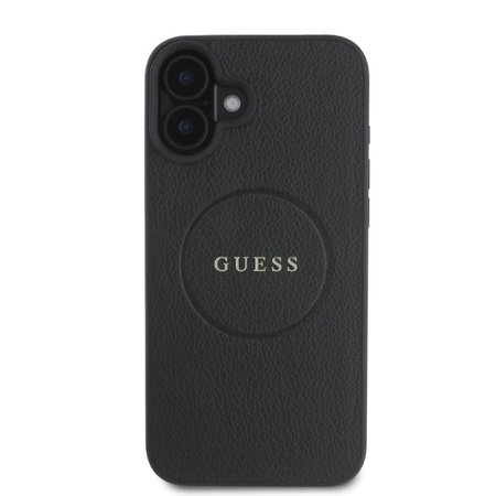 GUESS ETUI HARDCASE DO IPHONE 16 6.1 Z DO MAGSAFE PIERSCIEN ZŁOTY