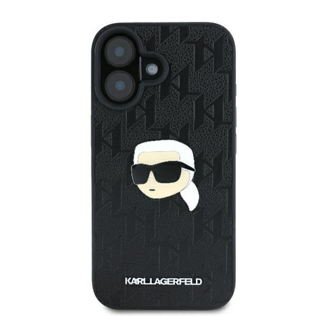 KARL LAGERFELD ETUI HARDCASE DO IPHONE 16 6.1 MONOGRAM KARL HEAD PIN BLACK