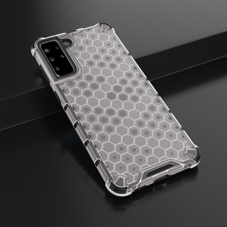 Honeycomb etui pancerny pokrowiec z żelową ramką Samsung Galaxy S22+ (S22 Plus) przezroczysty