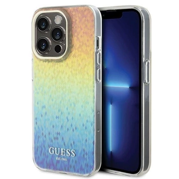 Etui Guess IML Faceted Mirror Disco Iridescent na iPhone 14 Pro Max - wielokolorowe