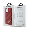 KARL LAGERFELD HARDCASE ETUI DO IPHONE 15 14 13 6.1 DIAGONAL QUILTED SCRIPT