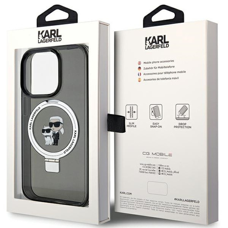 KARL LAGERFELD ETUI HARDCASE DO IPHONE 13 PRO 6.1 RING STAND DO MAGSAFE