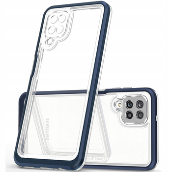 HURTEL ETUI POKROWIEC ŻELOWY DO SAMSUNG GALAXY A22 4G CLEAR 3IN1 Z RAMKĄ