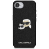 KARL LAGERFELD ETUI CASE FIXED GLITTER DO IPHONE 15 14 16 Z METALOWYM PINEM