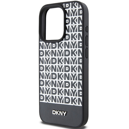 DKNY ETUI SKÓRZANE DO IPHONE 15 PRO MAX 6.7 HARDCASE DO MAGSAFE WZÓR LOGO