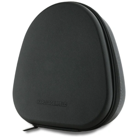 Słuchawki nauszne Karl Lagerfeld Saffiano Elongated Bluetooth ANC - czarne