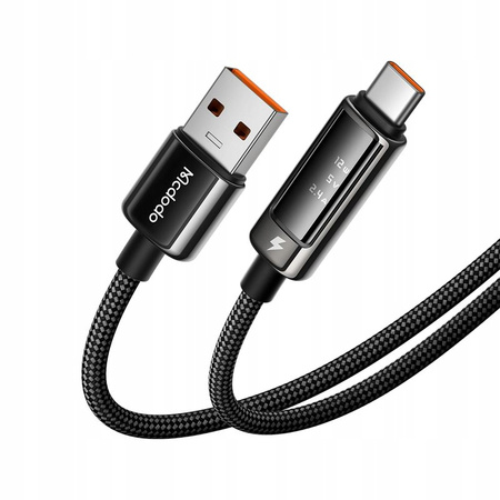 MCDODO KABEL USB-A USB-C SZYBKIE ŁADOWANIE DO TELEFONU 100W 6A 1M OLED