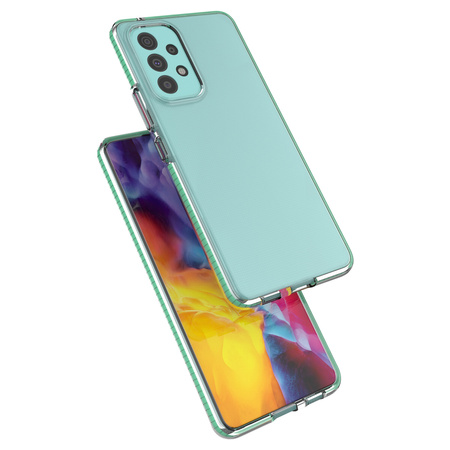 Spring Case pokrowiec żelowe etui z kolorową ramką do Samsung Galaxy A53 5G czarny