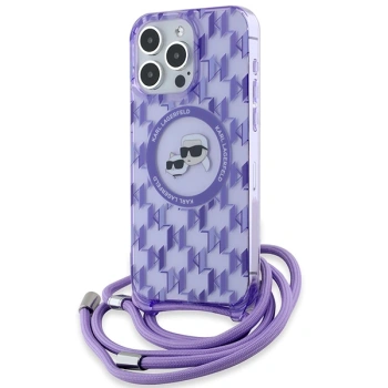 KARL LAGERFELD CASE DO MAGSAFE DO IPHONE 15 PRO MAX 6.7 CROSSBODY MONOGRAM