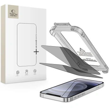 TECH-PROTECT SZKŁO PRYWATYZUJĄCE QUICK SET SPY+ 2-PACK DO IPHONE 12 12 PRO