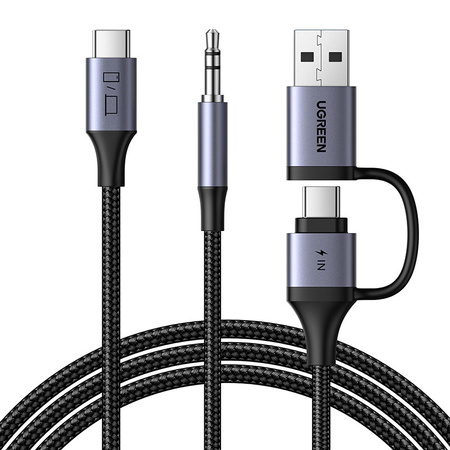 UGREEN KARTA DŹWIĘKOWA CM772 USB-C DO 3.5MM + USB-C/A DO TELEFONÓW