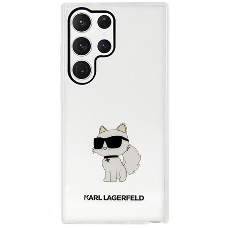 Etui Karl Lagerfeld KLHCS23LHNCHTCT S23 Ultra S918 - przezroczyste hardcase Ikonik Choupette