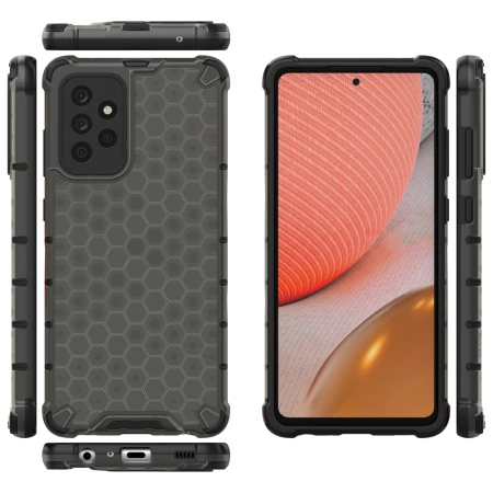 HURTEL POKROWIEC HONEYCOMB PANCERNE DO SAMSUNG GALAXY A72 4G Z RAMKĄ ŻELOWĄ