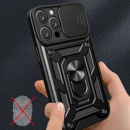 HURTEL ETUI CAMSHIELD DO IPHONE 16 PRO MAX Z PODSTAWKĄ OCHRONNE NA APARAT