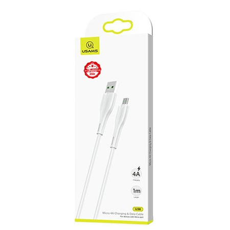 USAMS KABEL MICRO USB DO OPPO 1M 4A ŁADOWANIE Z PRĘDKIM NAŁADOWANIEM