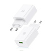 USAMS ŁADOWARKA 18W + KABEL USB-C/USB-A 1M DO TELEFONÓW APPLE FAST CHARGING