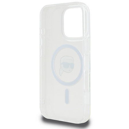 KARL LAGERFELD ETUI IML METAL KARL HEAD DO MAGSAFE DO IPHONE 16 PRO 6.3