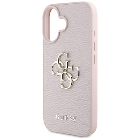 GUESS POKROWIEC TPU DO IPHONE 16 4G LOGO GRANULOWANE WERSJA CLASSIC