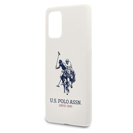 Etui U.S. Polo Assn. Silicone Collection na Samsung Galaxy S20+ - białe