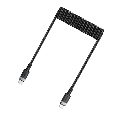 ACEFAST KABEL USB-C SPRĘŻYNOWY 480MB/S 3A 1.2M DO ŁADOWANIA IPHONE GALAXY