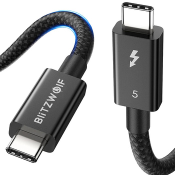 BLITZWOLF KABEL USB-C DO USB-C 240W DO LAPTOP TELEFON 0,5M SZYBKIE