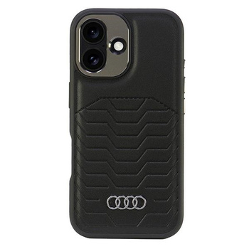 AUDI ETUI DO MAGSAFE IPHONE 16.1 HARDCASE SKÓRZANE AU-TPUPCMIP16-GT/D3-BK