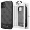 GUESS POKROWIEC HARD CASE DO IPHONE 11 6,1 4G STRIPE COLLECTION SZARY